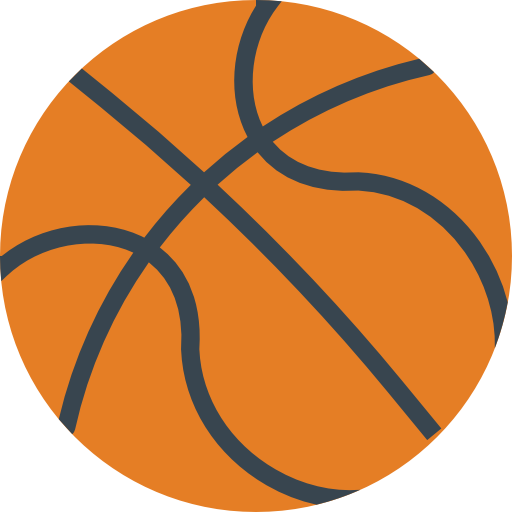 a basketball flat illustration