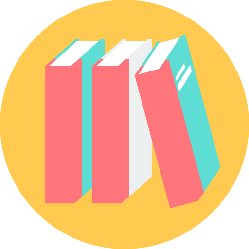 flat illustration of books